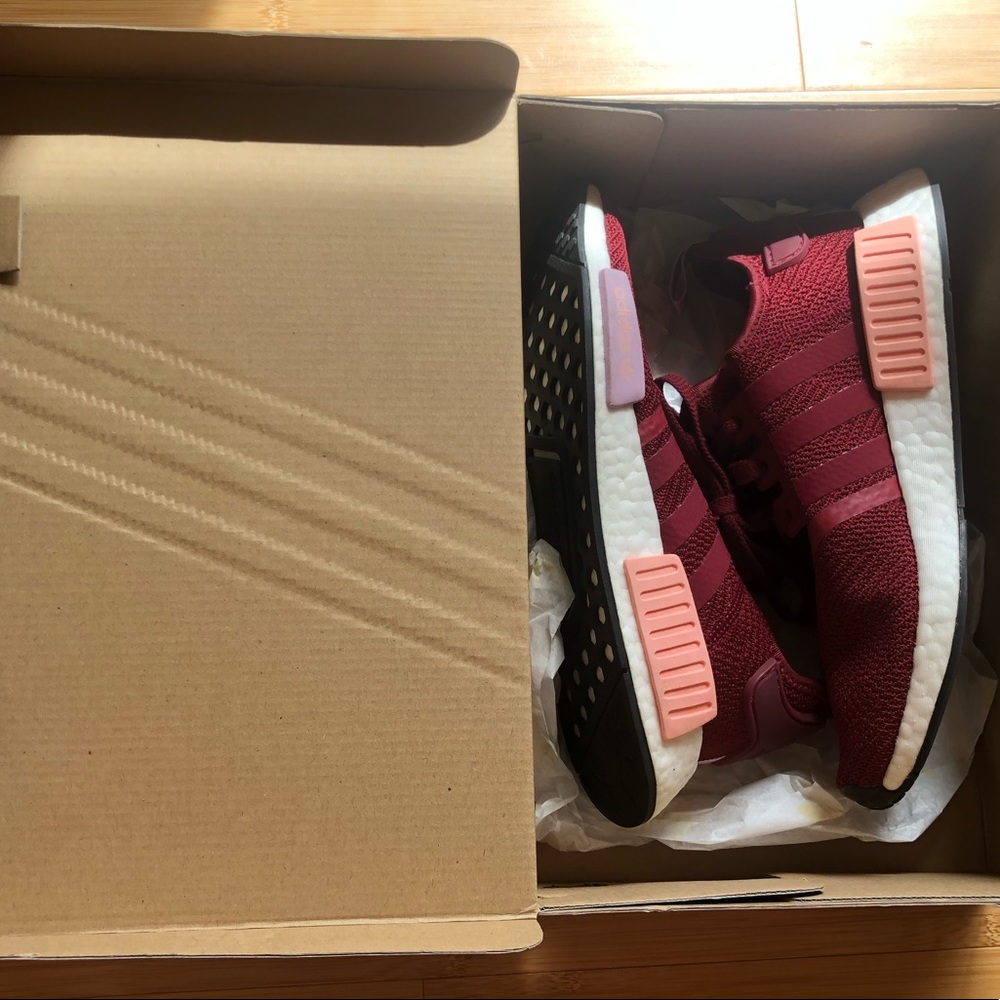 Maroon Adidas NMD R1 Shoes